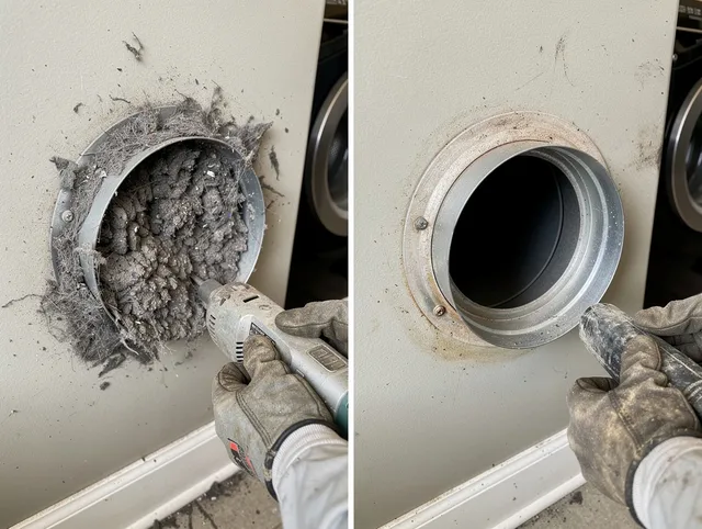 Professional clogged vent cleaning by Maple Heights Dryer Vent Cleaning in Maple Heights