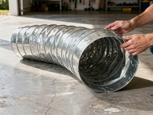 Maple Heights Dryer Vent Cleaning specialist using advanced equipment for thorough duct cleaning in Maple Heights