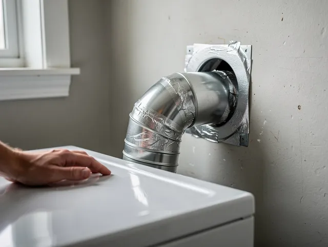 Maple Heights Dryer Vent Cleaning expert performing professional dryer vent repair and installation in Maple Heights